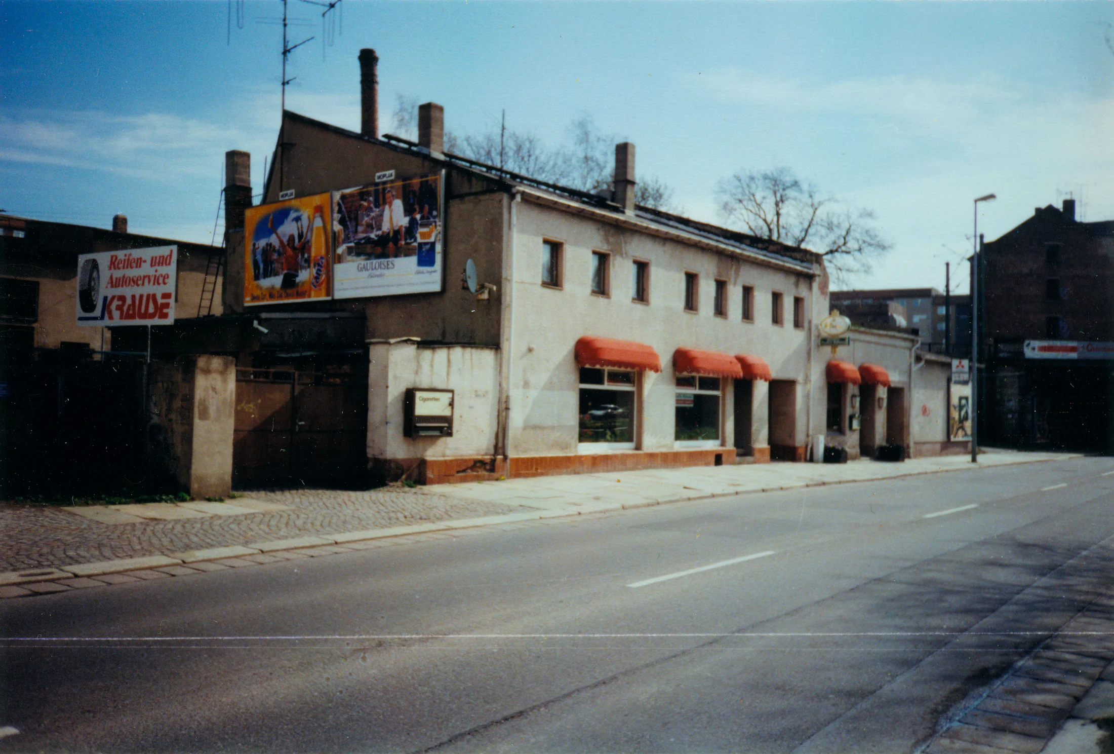 Frühere Außenansicht des Betriebs